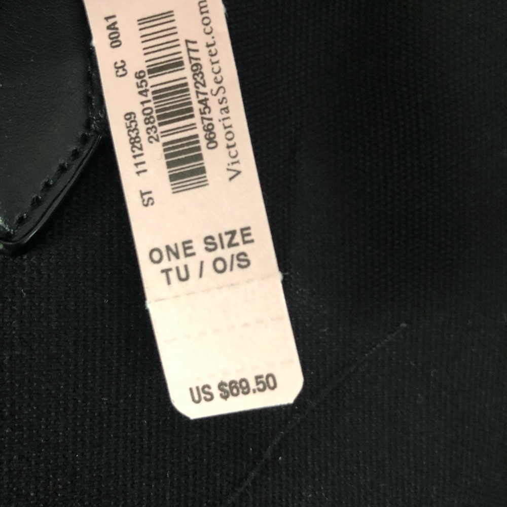 NWT Black Gold Signature Victoria Secret Tote Bag - Picture 5 of 6